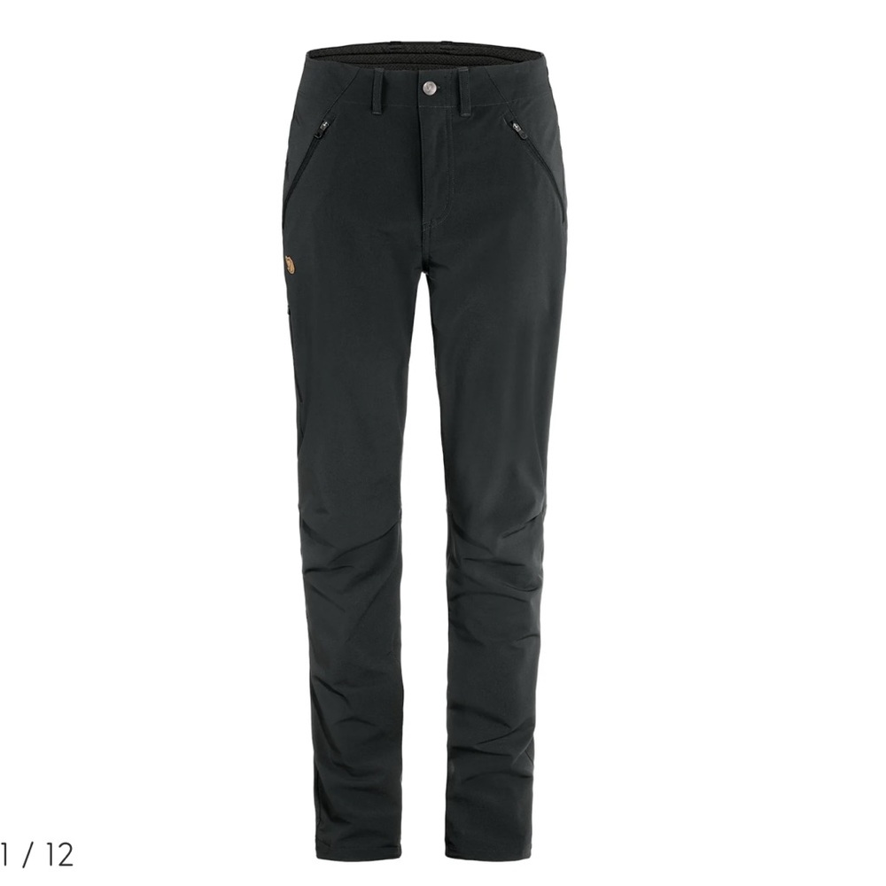 Fjallraven Black Straight Leg Pants